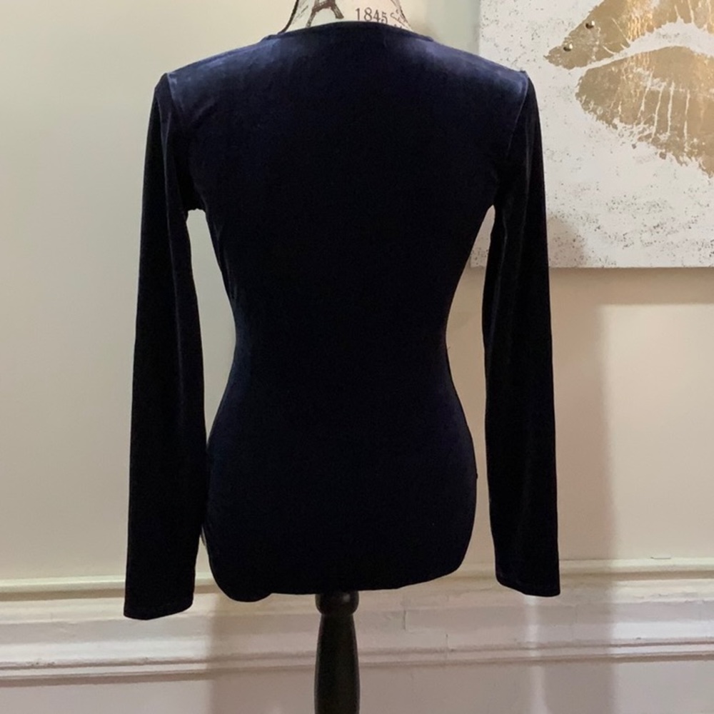 Madewell bodies velvet dark blue size S - Picture 3 of 4